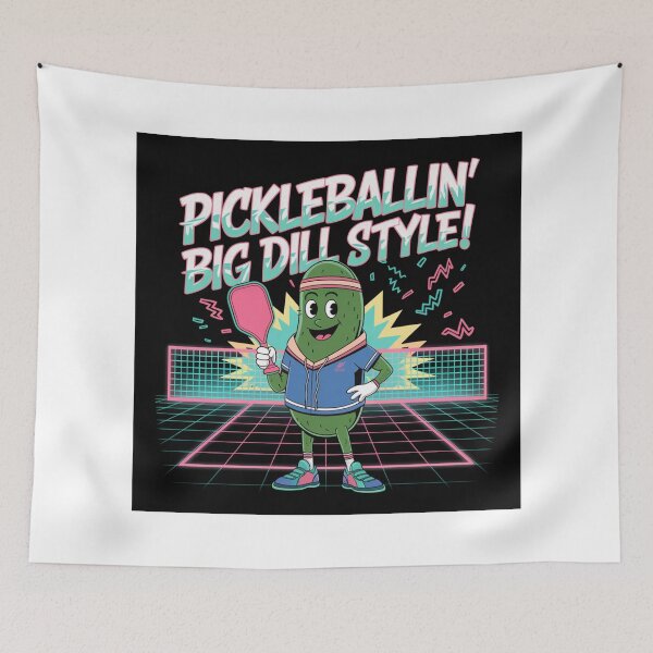 Item preview, Pickleball Player Funny - "90s Pickleball Tee - Big Dill Style!" designed and sold by stickercuffs.