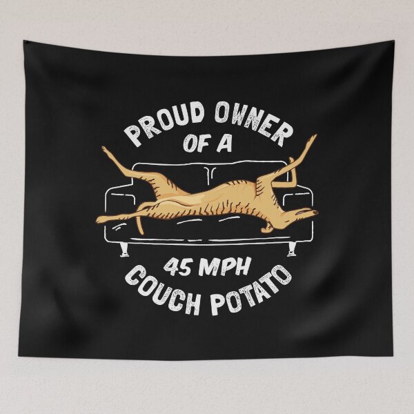 Item preview, Proud Owner Of A 45MPH Couch Potato - Funny Brindle Greyhound Gift designed and sold by propellerhead.