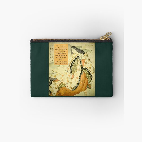 Item preview, Murasaki Shikibu quote: “You are here to remind me of someone I long for, and what is it you long for yourself? We must have been together in an earlier life, designed and sold by artbleed.