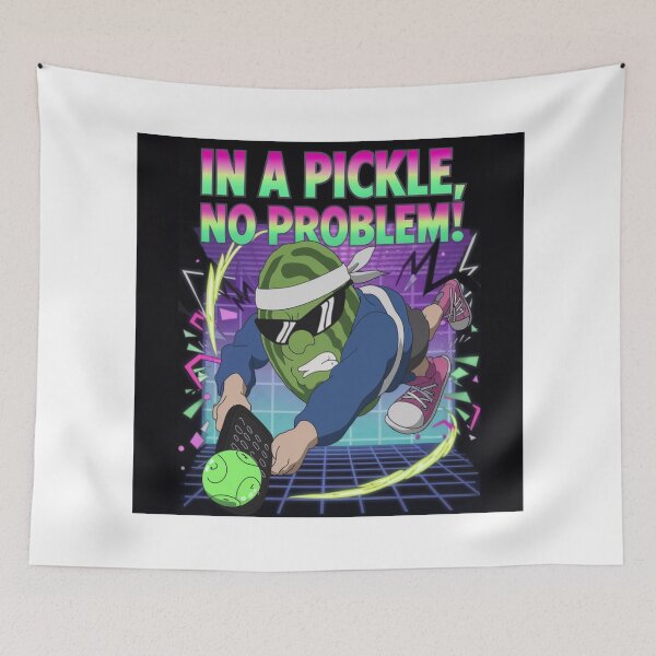 Item preview, Pickleball Player Funny - "90s Pickleball Tee - In a Pickle, No Problem!" designed and sold by stickercuffs.