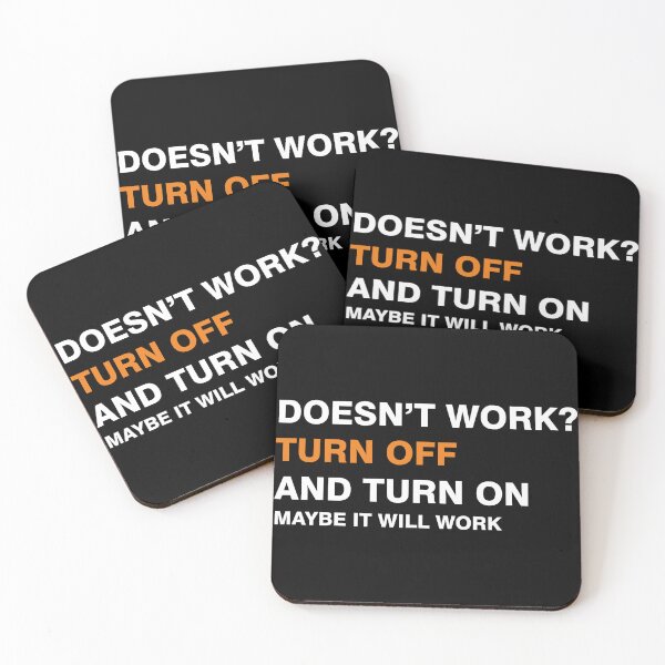 Item preview, Doesn't work? Turn off turm on designed and sold by desinganddecor.