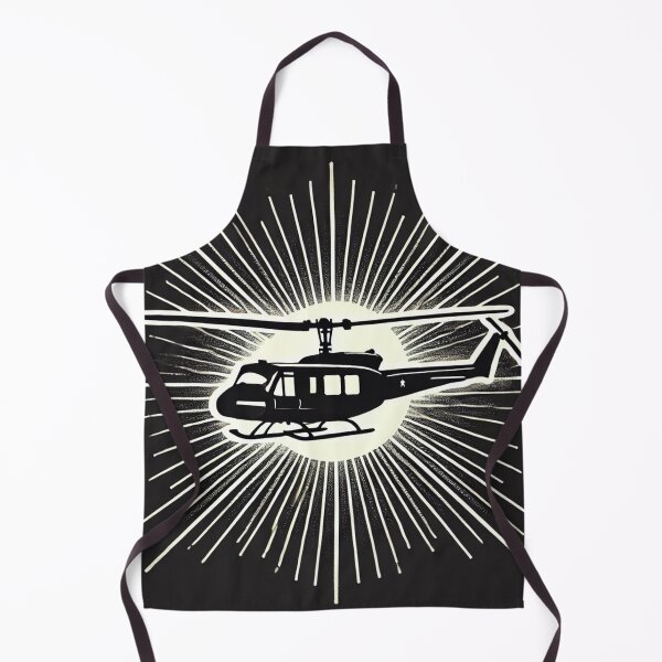Item preview, Striking UH-1 Huey Silhouette with Radiant Sun Effect designed and sold by KittyKatto.