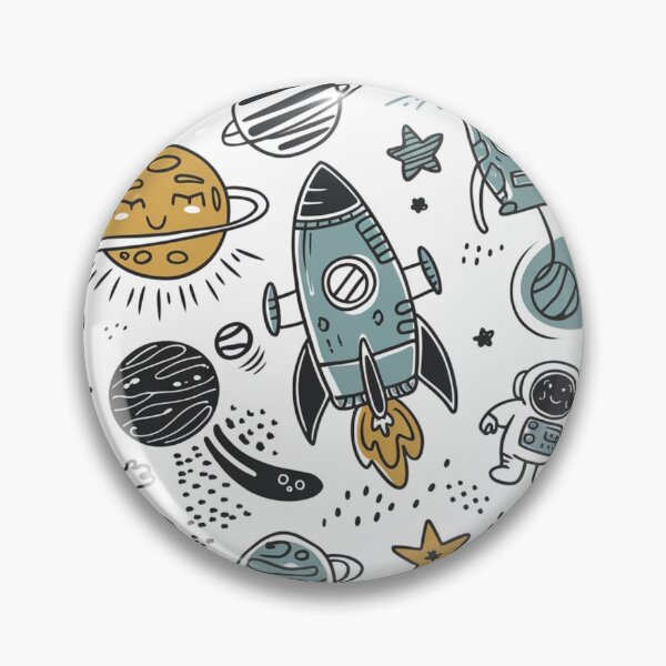 Item preview, Doodle Space Adventure Pattern designed and sold by Furbulous Faces.