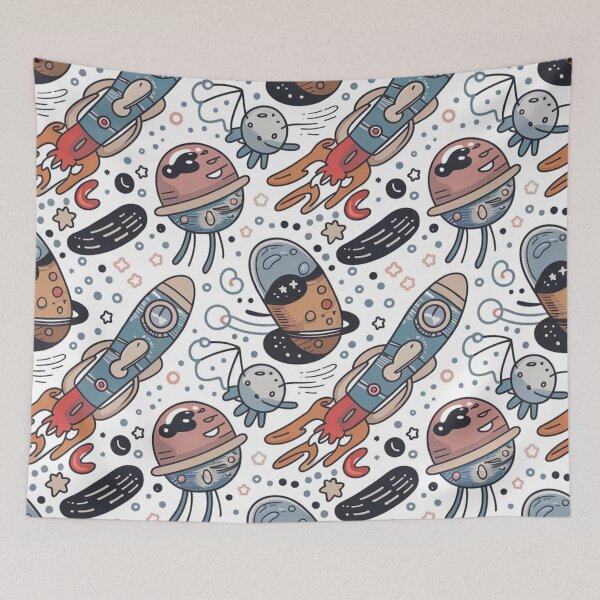 Item preview, Whimsical Space Explorers Pattern designed and sold by Furbulous Faces.