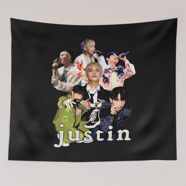 Item preview, SB19 Justin Posterized in 6 color merch for fans designed and sold by RedInkLab.