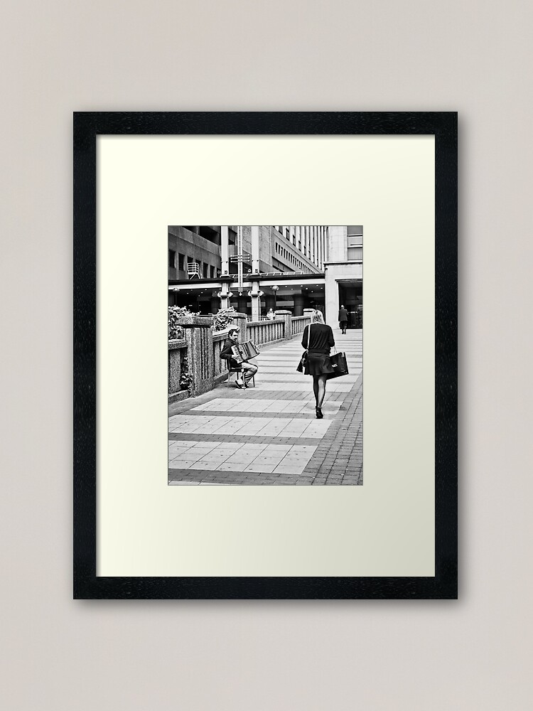 Alternate view of Shopping Begging Framed Art Print