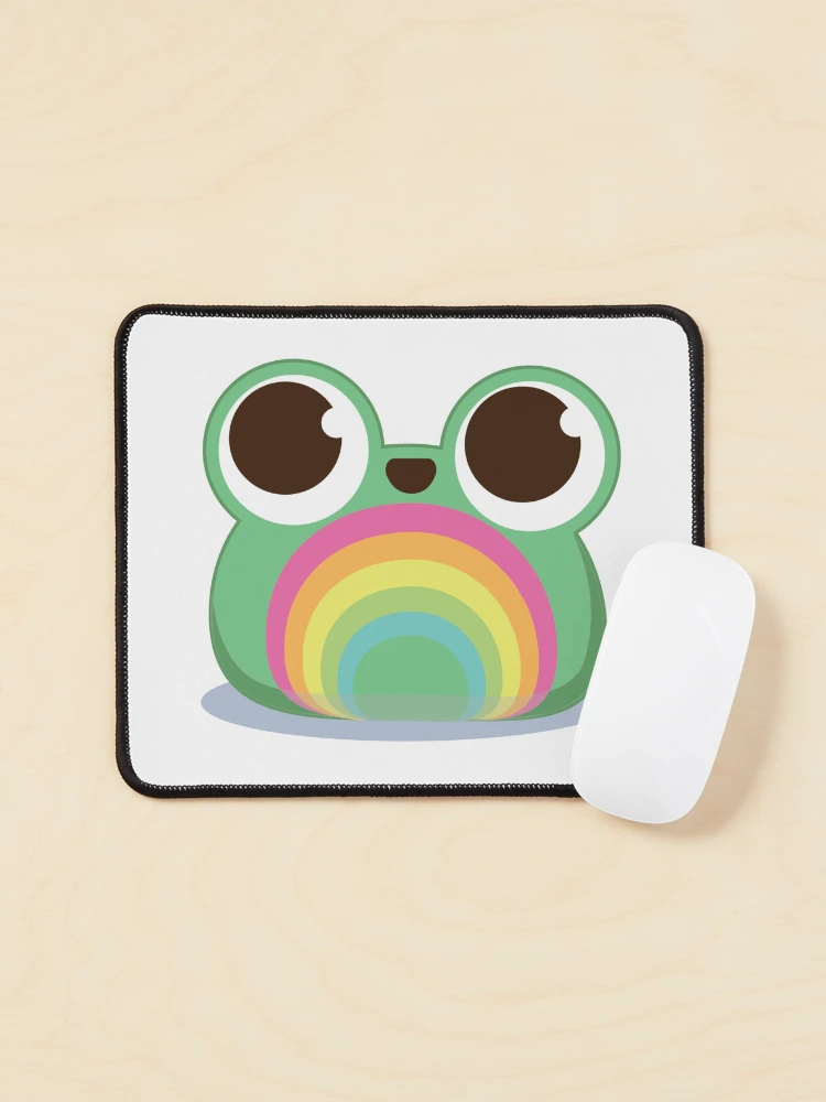 Thumbnail 1 of 5, Mouse Pad, Rainbow Ribbit designed and sold by Rookie-Designs.
