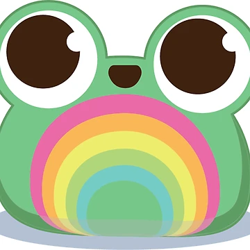 Artwork thumbnail, Rainbow Ribbit by Rookie-Designs