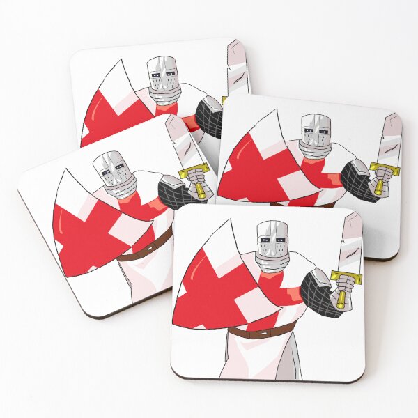 Item preview, Medieval Knight Charging With English Flag Sword and Shield - Battle Ready Design designed and sold by RedEyeWolf.
