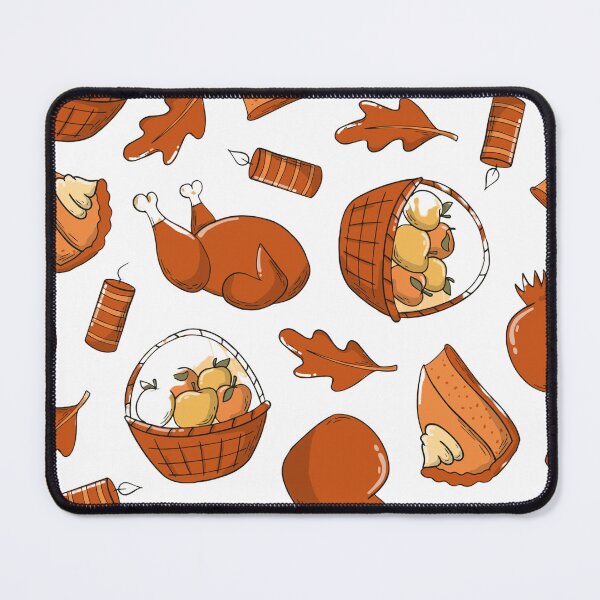 Item preview, Pattern with Roasted Turkey and Pumpkin - Thanksgiving Celebration, funny, gifts, stickers, mugs, t-shirt, designed and sold by Ewelina Niemiec.