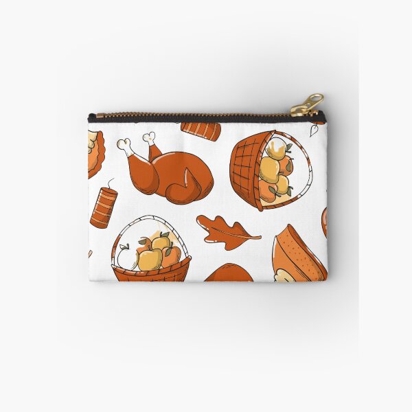 Item preview, Pattern with Roasted Turkey and Pumpkin - Thanksgiving Celebration, funny, gifts, stickers, mugs, t-shirt, designed and sold by Ewelina Niemiec.