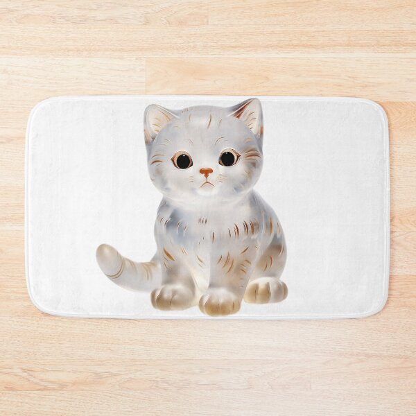Item preview, Cute Glass Cat Design designed and sold by CuteopiaGallery.