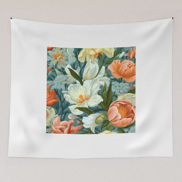 Item preview, Big and bold flowers in a garden. designed and sold by Kanchan1987.