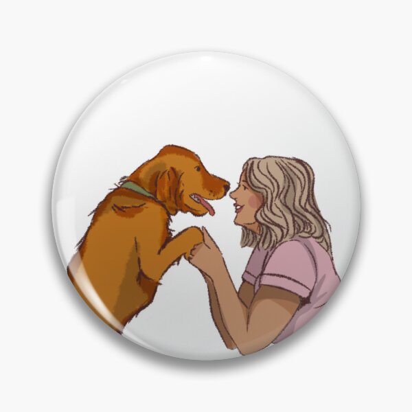 Item preview,  Women with pink shirt playing with her pig dog designed and sold by Hessah-HA.