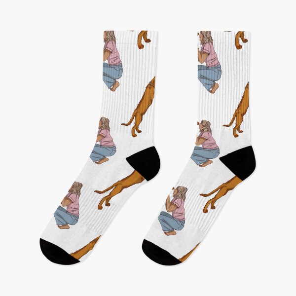 Item preview,  Women with pink shirt playing with her pig dog designed and sold by Hessah-HA.