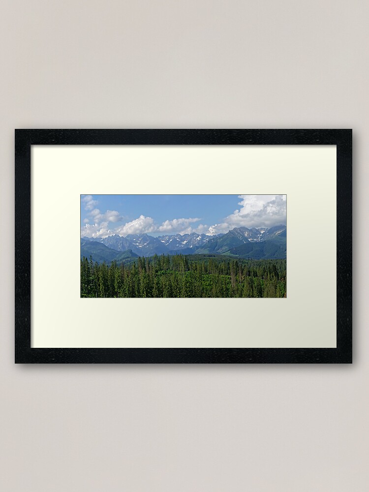 Thumbnail 1 of 7, Framed Art Print, View of the High Tatras, Rysy - Polish Tatras -Poland designed and sold by SimonGA.