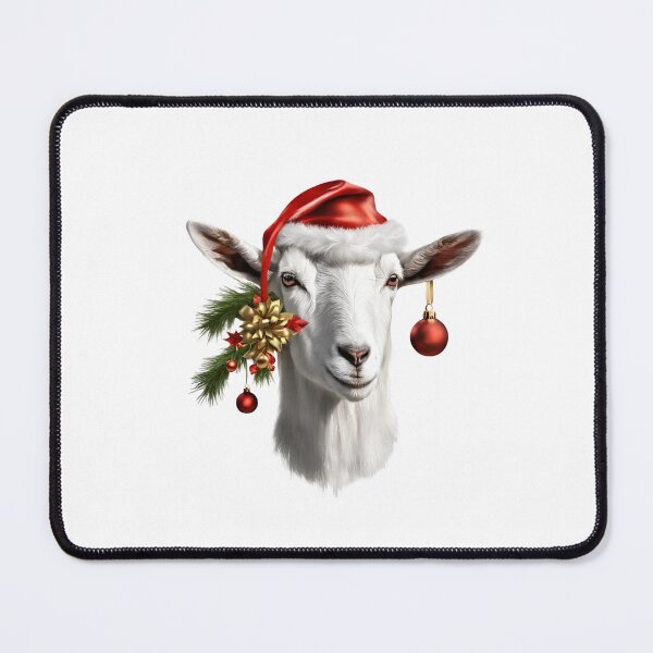 Item preview, Christmas Sheep Portrait, funny, gifts, xmas, merry, time, red, gold, green,  designed and sold by Ewelina  Niemiec.