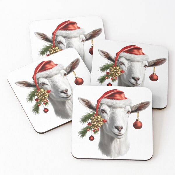 Item preview, Christmas Sheep Portrait, funny, gifts, xmas, merry, time, red, gold, green,  designed and sold by Ewelina  Niemiec.