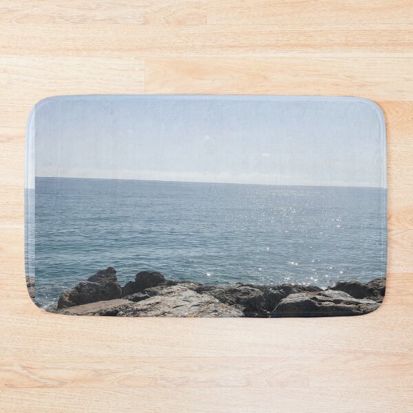 Item preview, Shimmering Glittering Light on the Sea with Rocks designed and sold by Quoppidou.