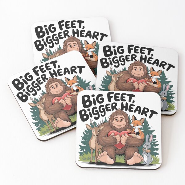 Item preview, Big Feet, Bigger Heart Bigfoot Love designed and sold by SRXTees.