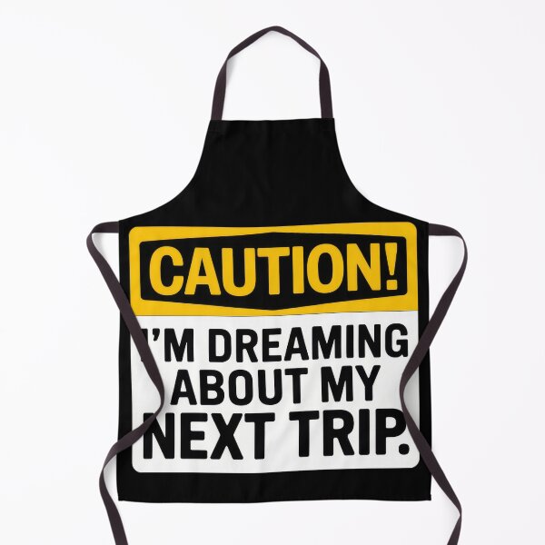 Item preview, Bumper Sticker - Caution! I'm Dreaming About My Next Trip - Funny Travel Design designed and sold by pod24.