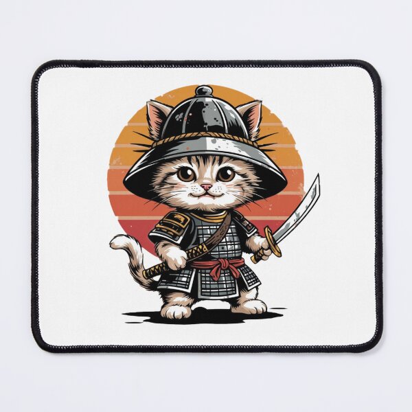 Item preview, Cute Samurai Cat designed and sold by CuteopiaGallery.