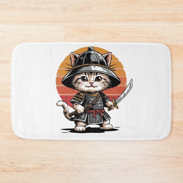 Item preview, Cute Samurai Cat designed and sold by CuteopiaGallery.