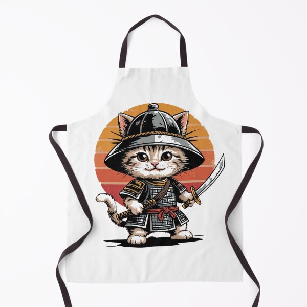 Item preview, Cute Samurai Cat designed and sold by CuteopiaGallery.