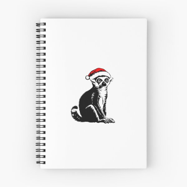 Item preview, Ring-tailed Lemur in Christmas Hat designed and sold by JollyCritters.