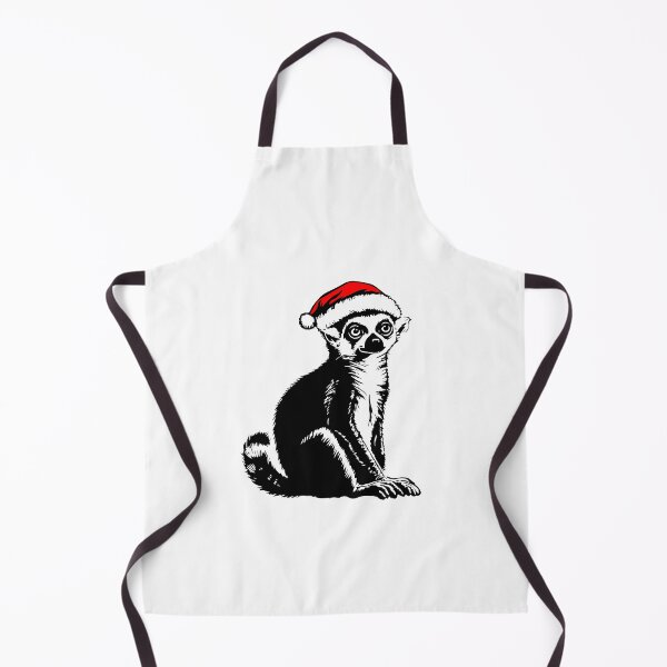 Item preview, Ring-tailed Lemur in Christmas Hat designed and sold by JollyCritters.