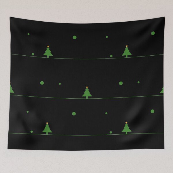 Item preview, Green Christmas Trees with Yellow Stars, funny, gifts,  designed and sold by Ewelina  Niemiec.