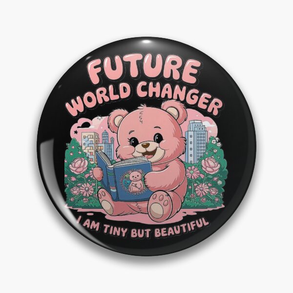 Item preview, Cute Pink Bear Reading Book Design - Future World Changer designed and sold by love3617.