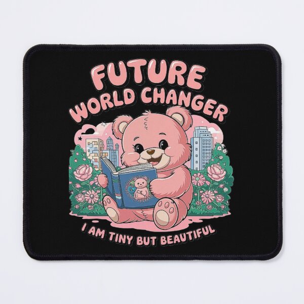 Item preview, Cute Pink Bear Reading Book Design - Future World Changer designed and sold by love3617.