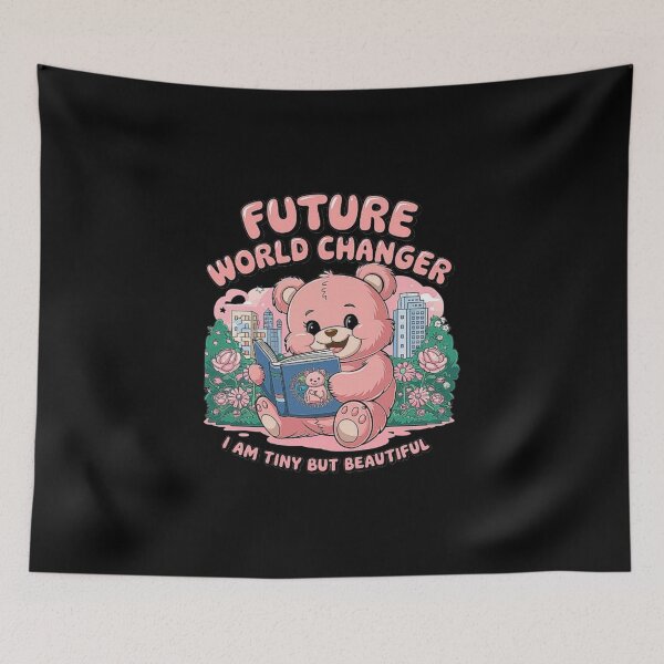 Item preview, Cute Pink Bear Reading Book Design - Future World Changer designed and sold by love3617.