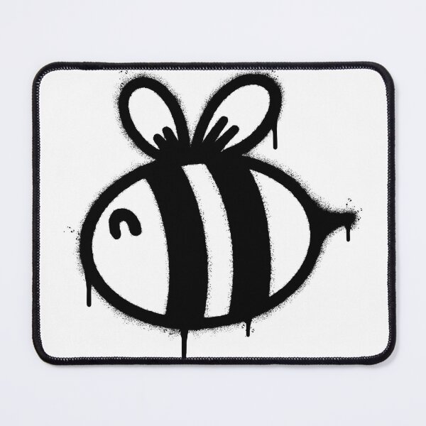 Item preview, Spray Paint Bee Design – Urban Street Art Honeybee Graphic with Dripping Effect designed and sold by WilliamsonMedia.
