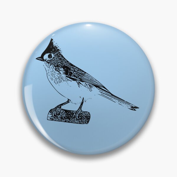 Item preview, Tufted Titmouse Black Design  designed and sold by designsasstultd.