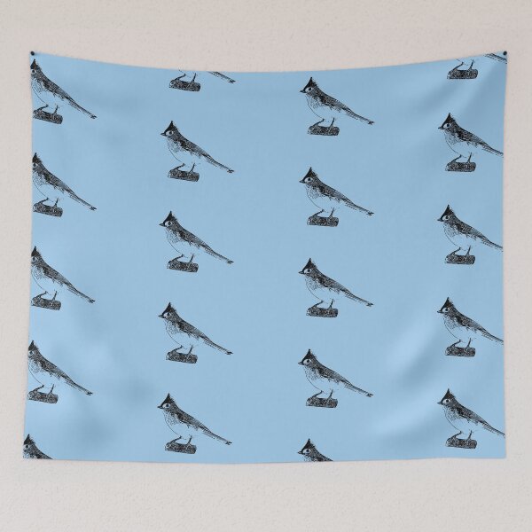 Item preview, Tufted Titmouse Black Design  designed and sold by designsasstultd.
