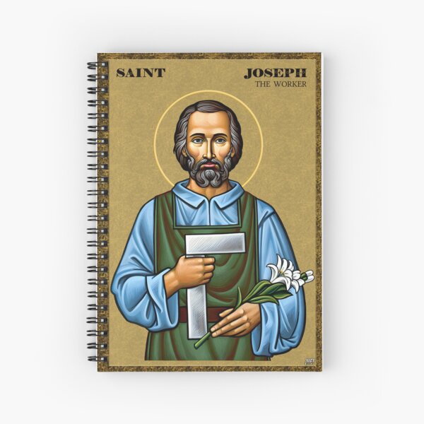 Item preview, Saint Joseph the worker catholic icon new designed and sold by ikonesrb.