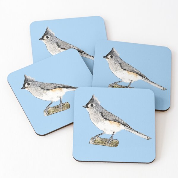 Item preview, Tufted Titmouse Black Alternate Design  designed and sold by designsasstultd.