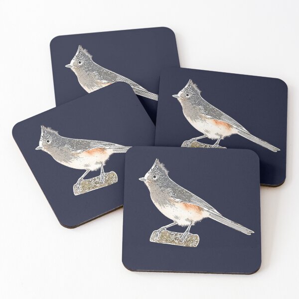 Item preview, Tufted Titmouse White Alternate Design  designed and sold by designsasstultd.