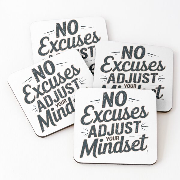 Item preview, No Excuses, Adjust Just Adjustmets  designed and sold by Logiamerch.