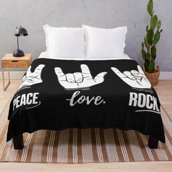 Item preview, Peace, Love, Rock! designed and sold by BugiDesignArt.