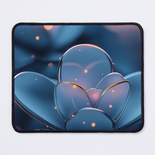 Item preview, Blue Glowing Lotus Flower 3D Render designed and sold by GoldenTealArts.