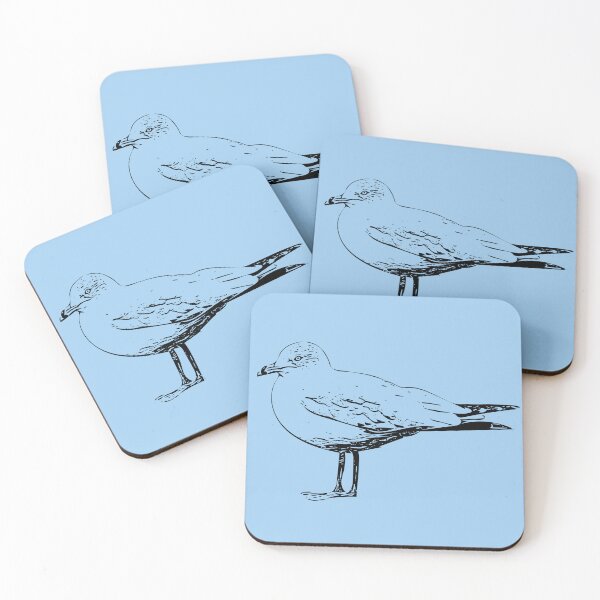 Item preview, Ring-billed Gull Black Design  designed and sold by designsasstultd.