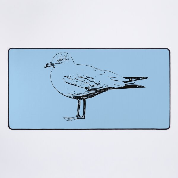 Item preview, Ring-billed Gull Black Design designed and sold by designsasstultd.