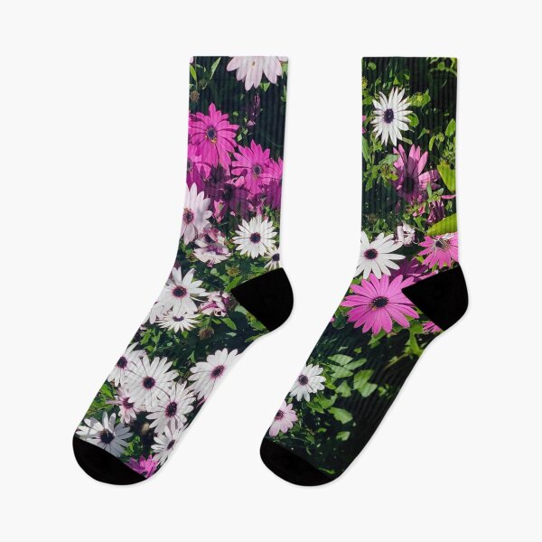 Item preview, Bed of Flowers Pink Fuchsia and Purple Floral Pattern designed and sold by Quoppidou.