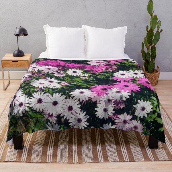 Item preview, Bed of Flowers Pink Fuchsia and Purple Floral Pattern designed and sold by Quoppidou.