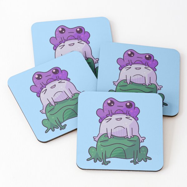 Item preview, genderqueer frog stack designed and sold by ForTheFrogWar.
