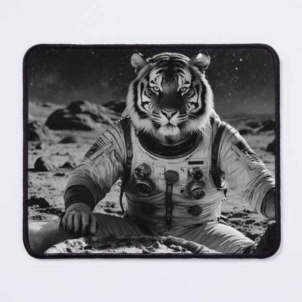 Item preview, Astronaut Tiger Dining on the Moon designed and sold by vk09.
