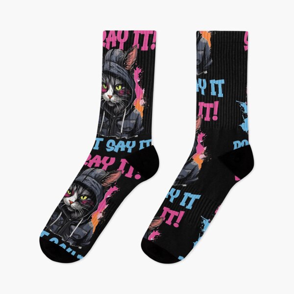 Item preview, Spray It Don’t Say It Graffiti Cat Design designed and sold by CleanDecor.
